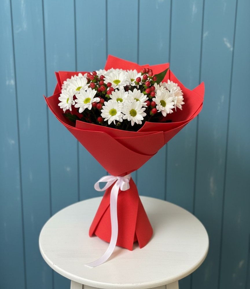 Букет цветов из: Хризантемы в Павлоградке