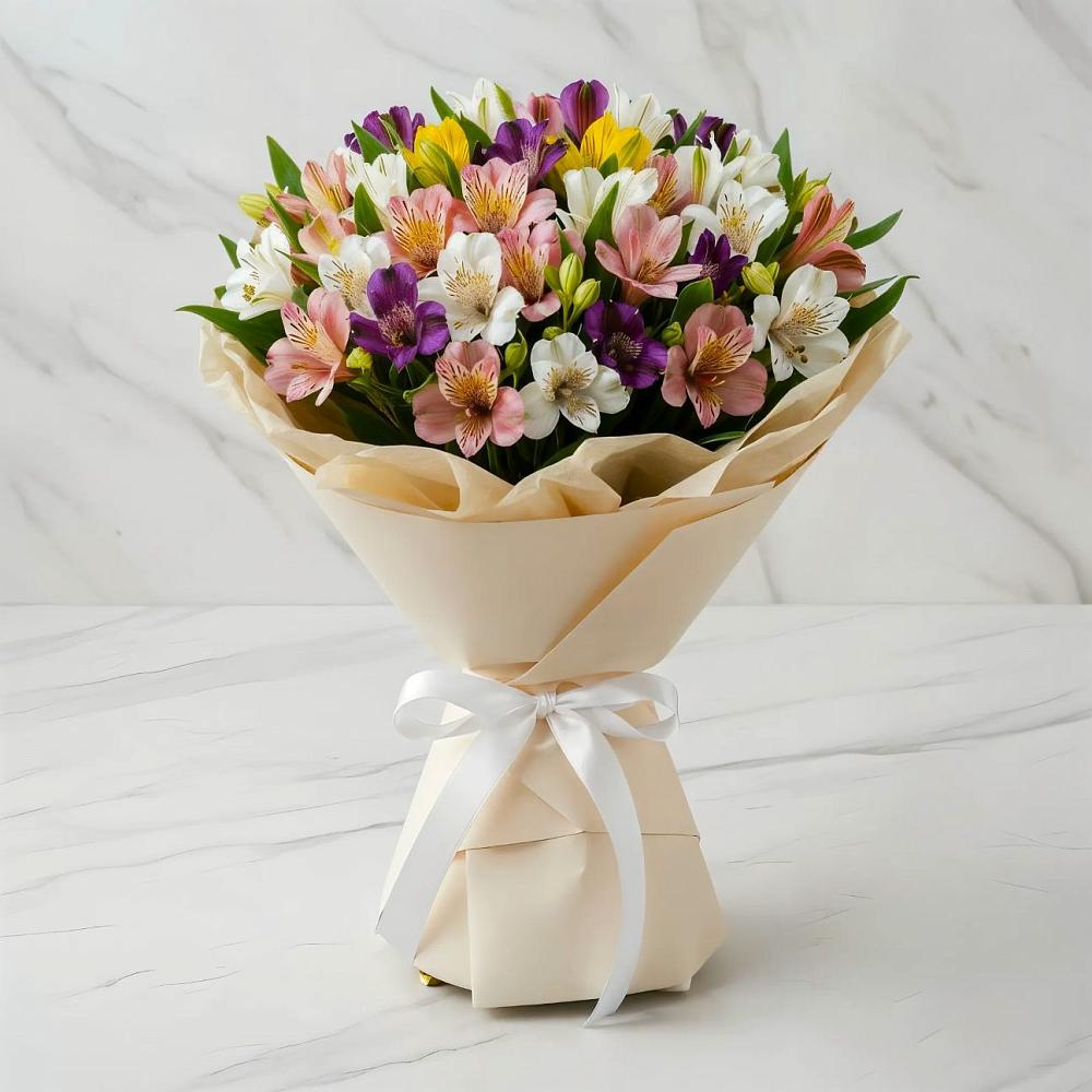 Букет цветов из: Альстромерии в Павлоградке