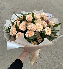 Букет Кремовые розы Латте в Павлоградке