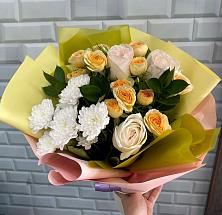 Букет цветов из:  Розы и Хризантемы #REPLACE_PRED# Павлоградке