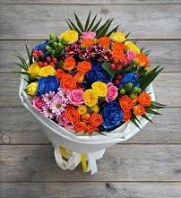 Букет цветов из:  Розы и Хризантемы в Павлоградке