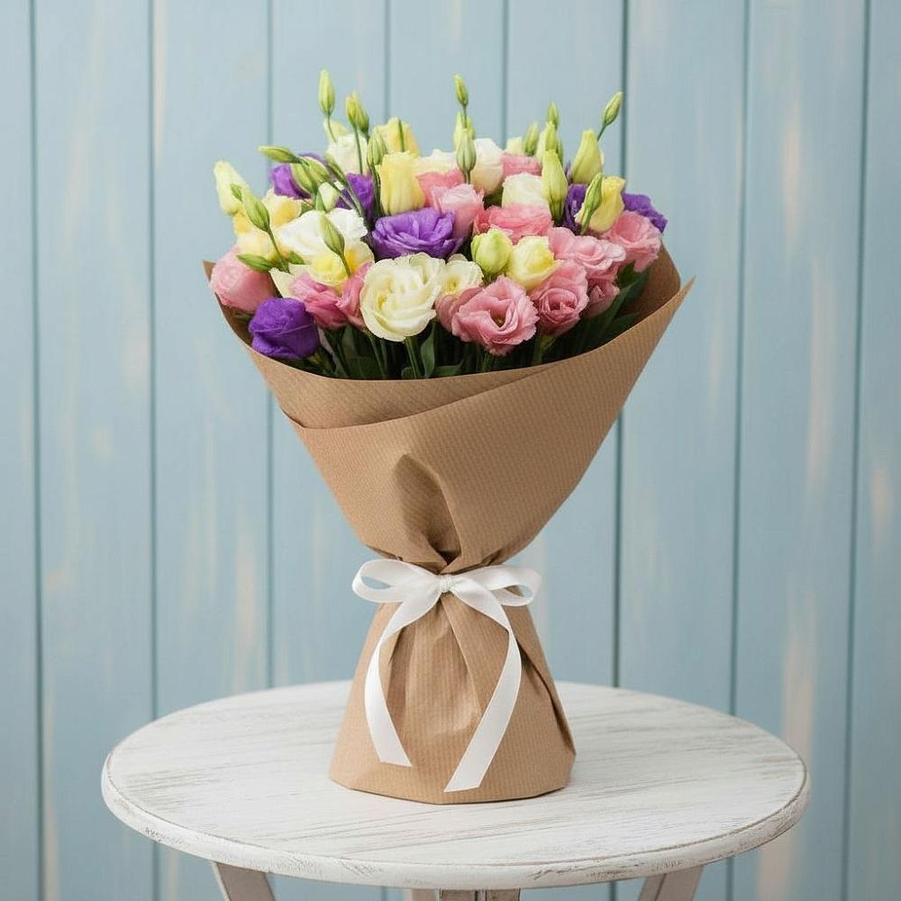 Букет цветов из: Лизиантусы в Павлоградке