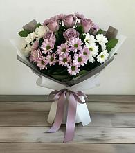 Букет цветов из:  Хризантемы и Розы #REPLACE_PRED# Павлоградке