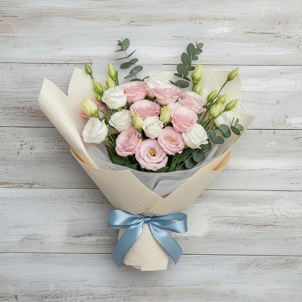 Букет цветов из: Лизиантусы в Павлоградке